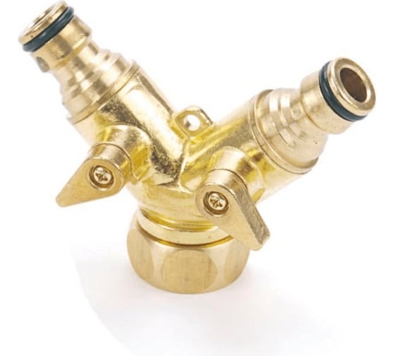 Двойной разветвитель латунный 3/4"