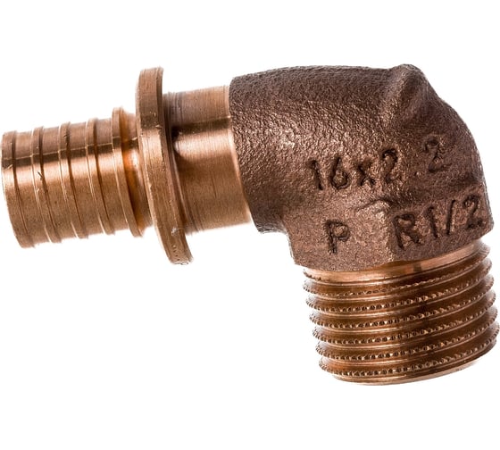 Угольник-переходник Н 16 1/2 бронза RX+