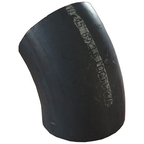 Отвод стальной бесшовный крутоизогнутый 45гр. Дн 76х3