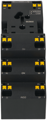 Розетка с push in клеммами для реле RP4.32 и модуля PM8, 12А, Релеон, S4.P2 3 03 s4.p2