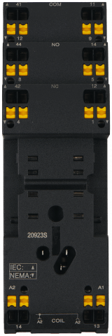 Розетка с push in клеммами для реле RP4.32 и модуля PM8, 12А, Релеон, S4.P2 4 04 s4.p2