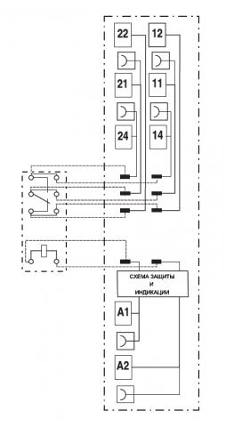 Интерфейсный модуль реле, 1 перекидной контакт 16А (220-240В AC/DC) винтовые зажимы, прозрачный корпус реле, Релеон, RM3.01.0.230.01 3 rm3.01 shema