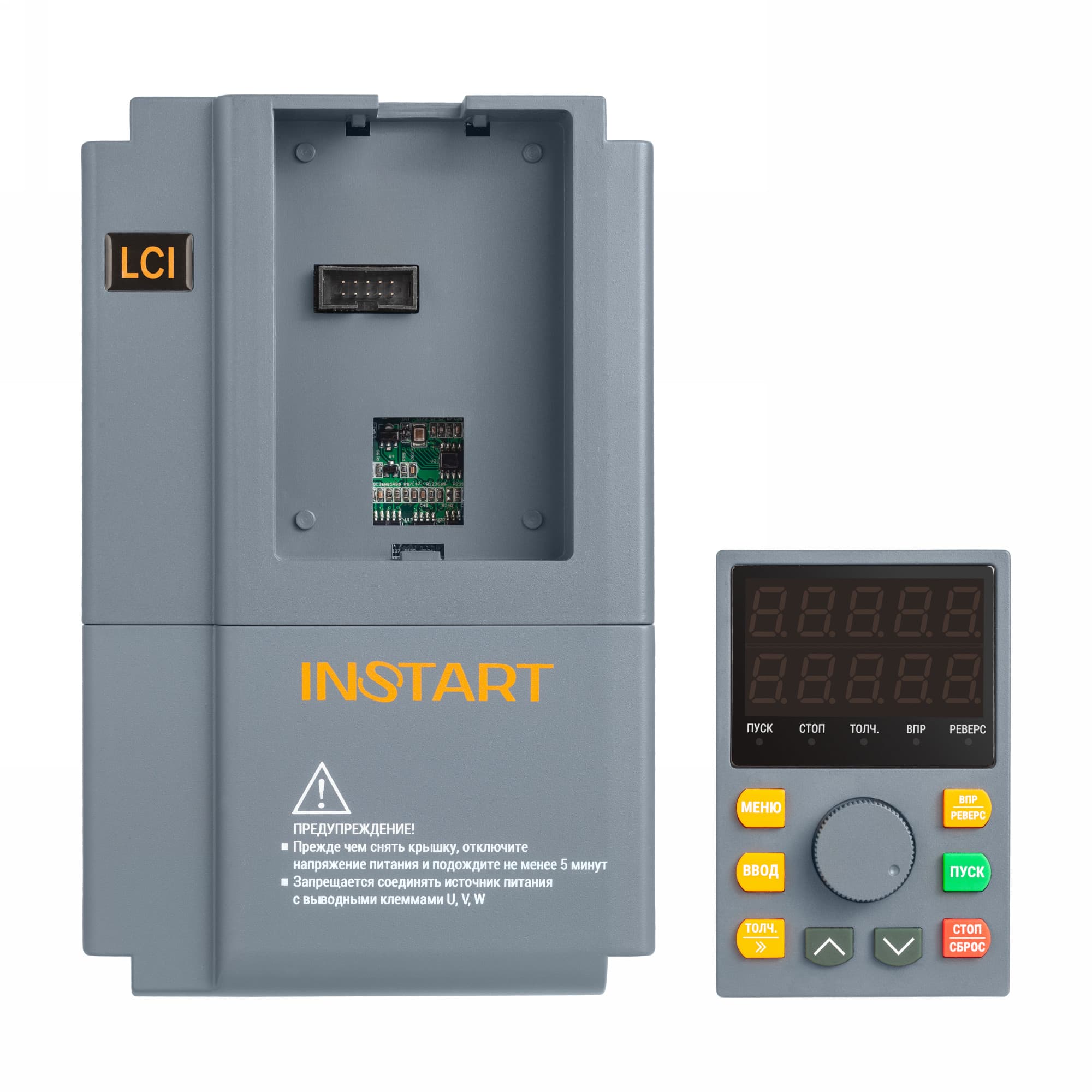 Преобразователь частоты, Instart, LCI-G0.4/P0.75-4B +LCI-FM 4 preobrazovatel chastoty lci g0.4 2b 05 s