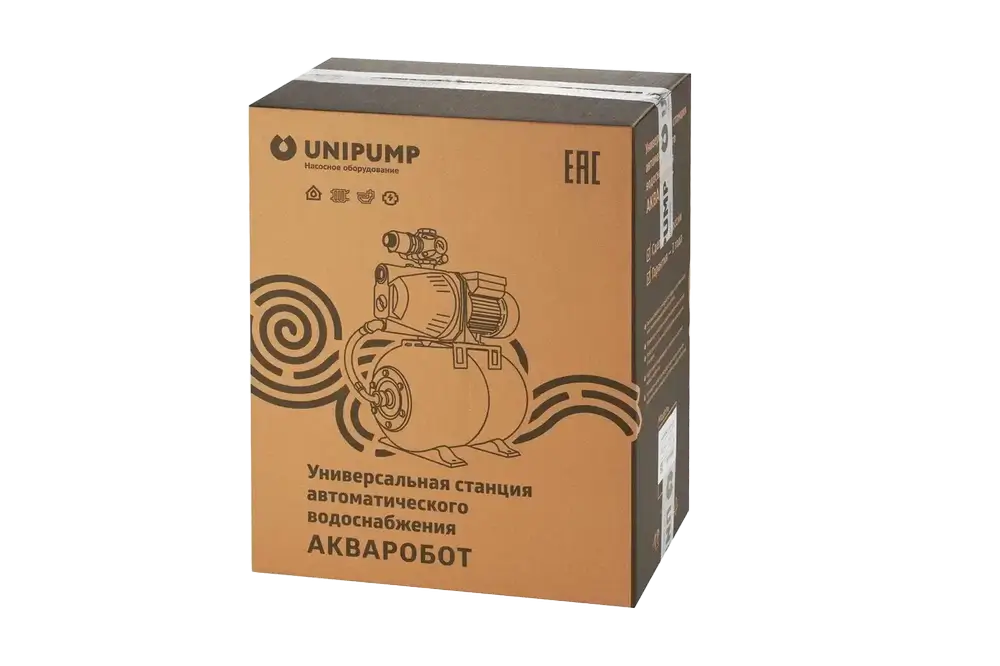 Комплект автоматики АКВАРОБОТ-М c гидроаккумулятором 24л, UNIPUMP, 39602 3